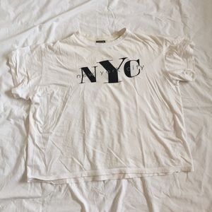 ✰ white nyc shirt ✰